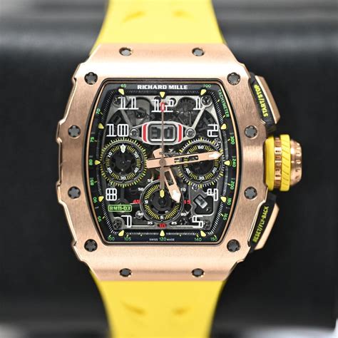 yellow richard mille watch|richard mille watches cost.